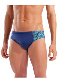 Badehose arena "M arena LOGO SWIM BRIEFS", Herren, Gr. 9 (XXXL), N-Gr, navy, water, Obermaterial: 100% Polyester, Badehosen Badehose