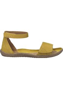 Riemchensandale Josef Seibel "Caitlyn 02", Damen, Gr. 42, safran, Leder, Schuhe Riemchensandale, Sandalette, Sommerschuh in Komfortweite G (=weit)