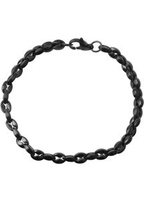 Armband Firetti "Schmuck Geschenk Armschmuck Armkette" Gr. 19, schwarz, Armb&auml;nder, Damen, 19, Edelstahl, Armband