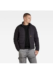 G-Star Raw Steppjacke G-STAR "Foundation liner", Herren, Gr. XL, schwarz (dk schwarz), Obermaterial: 100% Polyester, unifarben, regular fit, Jacken Steppjacke, mit Brusttasche