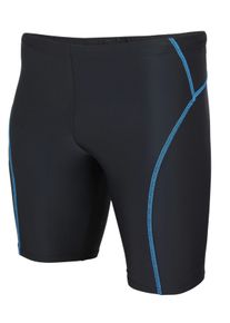 Badehose AQUARTI "Badehose Aquarti Herren Badehose Knielang Schwimmhose Jammer", Gr. XXL, N-Gr, blau (schwarz, blau), Obermaterial: 80% Polyamid PA. 20% Elasthan EL., Badehosen Badehose
