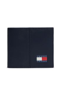 Geldb&ouml;rse Tommy Jeans "TJM HERITAGE LEATHER CC & COIN", Damen, nachtblau, Leder, Lederimitat, Textil, Basic, Kleinlederwaren Geldb&ouml;rse, Unisex Geldbeutel, Portemonnaie, Money Pocket mit Logoschriftzug