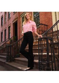 LANDS' END Skinny Fit High Waist Schlagjeans Schwarz, Damen,  Schwarz, Baumwolle/Elasthan/Polyester, by Lands' End