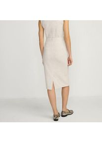 LANDS' END Softer Jersey-Midirock, Damen,  Beige, Baumwolle/Polyester/Baumwoll-Mischung, by Lands' End