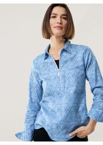 Walbusch Kuschelflanell Zip-Bluse