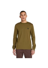 Langarmshirt Timberland "DUNSTAN RIVER Long Sleeve Tee", Herren, Gr. L, gr&uuml;n (schwarz olive), Jersey, Obermaterial: 100% Baumwolle, Rundhals, Shirts Langarmshirt, mit Logostickerei, Rundhalsausschnitt, aus Baumwolle, pflegeleicht