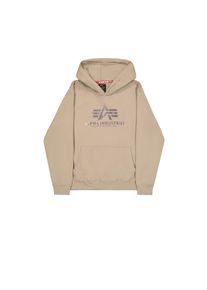 Hoodie Alpha Industries "Basic Hoodie Carbon", Herren, Gr. XL, beige (vintage sand), Obermaterial: 80% Baumwolle, 20% Polyester, regular fit, Sweatshirts Hoodie