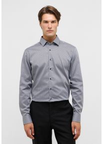 Langarmhemd Eterna "SLIM FIT", Damen, Gr. 38, Normalgr&ouml;&szlig;en, stahlgrau, Twill, 100% Baumwolle, schmal, Manschette, Hemden Langarmhemd, NON IRON (b&uuml;gelfrei)