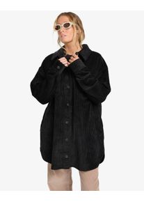 Hemdblusenkleid Billabong "WINTER OCEAN", Damen, Gr. M (38), N-Gr, schwarz (schwarz pebble), Obermaterial: 100% Baumwolle, Kleider Hemdblusenkleid, sportlicher Stil, f&uuml;r Freizeit und Bewegung, aus Baumwolle