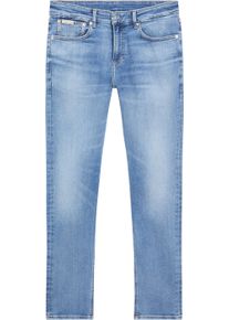 Skinny-fit-Jeans "PLUS SKINNY", Herren, Gr. 46, L&auml;nge 34, blau (denim light), Denim/Jeans, Obermaterial: 94% Baumwolle, 4% Elastomultiester, 2% Elasthan, Calvin Klein Jeans Plus, unifarben, skinny fit kn&ouml;chellang, Jeans Skinny-fit-Jeans, in gro&szlig;en Gr&ouml;&szlig;en
