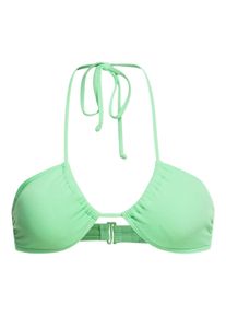 Triangel-Bikini-Top Roxy "Color Jam", Damen, Gr. XS, Cup B, gr&uuml;n (absinthe gr&uuml;n), Obermaterial: 93% Nylon, 7% Elasthan;, Bikini-Oberteile Triangel-Bikini-Top