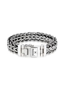 Armkette Kuzzoi "Armband Herren Panzerarmband Gliederkette 925er Silber" Gr. 210, silber, Armb&auml;nder, Herren, 210, Silber 925 (Sterlingsilber), Armkette