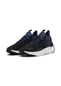Laufschuh Puma "SOFTRIDE SYMMETRY FUZION", Damen, Gr. 44, schwarz (Puma schwarz, club navy, Puma wei&szlig;), Textil, Schuhe Laufschuh