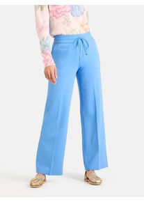 LIEBLINGSST&Uuml;CK Schlupfhose LIEBLINGSST&Uuml;CK "LS-63", Damen, Gr. 46, N-Gr, sky blau, Web, Obermaterial: 65% Viskose, 30% Polyamid, 5% Elasthan, unifarben, lang, Hosen Schlupfhose, Viskosemix, entspannte Passform