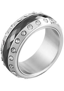 Adelia&acute;s Fingerring ADELIA&acute;S "Damen Ring aus Edelstahl" Gr. 58, silber, Fingerringe, Damen, 58, Edelstahl, Fingerring