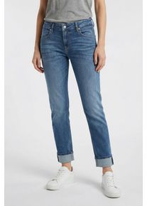 Slim-fit-Jeans Replay "MARTY", Damen, Gr. 32, L&auml;nge 30, medium blau m3df, Denim/Jeans, Obermaterial: 98% Baumwolle, 2% Elasthan, slim fit lang, Jeans Slim-fit-Jeans, mit leichter Waschung
