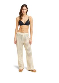 Relaxhose Roxy "Moana Story", Damen, Gr. XS, pebble, Obermaterial: 50% Walkfrottier, 50% Microfaser;, Hosen Relaxhose