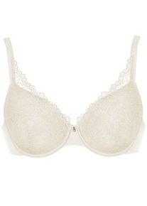 T-Shirt-BH Viania "Spacer B&uuml;gel BH Leni", Damen, Gr. 95, Cup B, beige (champagner), Spitze, Obermaterial: 45% Polyamid PA. 45% Polyester PES. 10% Elasthan EL., BHs T-Shirt-BH