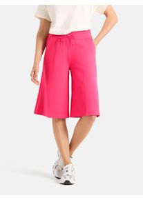 LIEBLINGSST&Uuml;CK Bermudas LIEBLINGSST&Uuml;CK "LS-88", Damen, Gr. 46, N-Gr, rot, Web, Obermaterial: 65% Viskose, 30% Polyamid, 5% Elasthan, unifarben, knielang, Hosen Bermudas, im Viskose-Mix, weites Bein