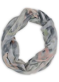 Loop styleBREAKER "Loop mit Brushstroke Herz Muster", Damen, grau (grau, rose), Obermaterial: 100% Viskose CV., Modisch, Modet&uuml;cher Loop