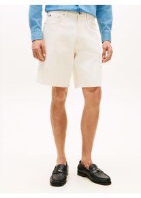 Jeansshorts Tommy Hilfiger "DOVER", Damen, Gr. 34, N-Gr, ivory petal, Web, Obermaterial: 100% Baumwolle, regular fit kniefrei, Jeans Jeansshorts, vorgewaschen Regular Fit