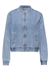 Blouson Street One, Damen, Gr. 36, ultra bleach random washed, Denim/Jeans, Obermaterial: 100% Baumwolle, unifarben, l&auml;ssig geschnitten h&uuml;ftbedeckend, Rundhals, elastischer Bund, Jacken Blouson, im Denim-Look mit Taschen