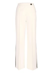 Bundfaltenhose Alba Moda "Hose Hose", Damen, Gr. 38, N-Gr, wei&szlig; (wei&szlig;, schwarz), Obermaterial: 65% Polyester PES. 32% Viskose CV. 3% Elasthan EL., Hosen Bundfaltenhose