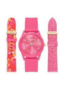 Quarzuhr Skechers "Printed Interchangeable Straps", pink, rosa, Armbanduhren, Damen, Quarzuhr, Armbanduhr, Damenuhr, Silikonarmband, Ideal auch als Geschenk, analog