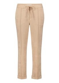 BETTY & CO Schlupfhose BETTY & CO "Schlupfhose mit Biesen", Damen, Gr. 46, EURO, grau, Obermaterial: 92% Polyester PES. 8% Elasthan EL., Hosen Schlupfhose