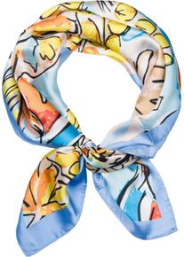 Modetuch styleBREAKER "Halstuch Palmen Muster Popart Style", Damen, blau (hellblau), Obermaterial: 100% Viskose CV., Modisch, Modet&uuml;cher Modetuch