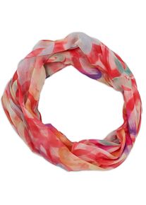 Loop styleBREAKER "Loop mit Brushstroke Herz Muster", Damen, rot, Obermaterial: 100% Viskose CV., Modisch, Modet&uuml;cher Loop