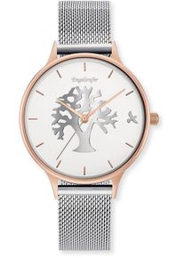 Quarzuhr Engelsrufer "Lebensbaum", edelstahlfarben, Armbanduhren, Damen, Quarzuhr, Armbanduhr, Damenuhr, Edelstahlarmband, analog