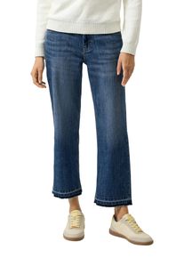 5-Pocket-Jeans s.Oliver, Damen, Gr. 46, N-Gr, dunkelblau used, Denim/Jeans, Obermaterial: 99% Baumwolle, 1% Elasthan, unifarben, normal 7/8-L&auml;nge, Jeans 5-Pocket-Jeans, 7/8 L&auml;nge mit Stretch