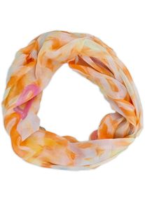 Loop styleBREAKER "Loop mit Brushstroke Herz Muster", Damen, orange, Obermaterial: 100% Viskose CV., Modisch, Modet&uuml;cher Loop