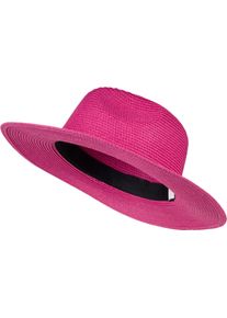 Sonnenhut styleBREAKER "Panama Strohhut - Knautschhut", Herren, pink, Obermaterial: 100% Papierstroh PAS., Modisch, H&uuml;te Sonnenhut