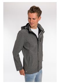 Softshelljacke DEPROC Active "ELLIOT PEAK MEN", Herren, Gr. L (52), grau (anthrazit), 96% Polyester; 4% Elasthan, mit Gummizug, Jacken Softshelljacke, auch in Gro&szlig;en Gr&ouml;&szlig;en erh&auml;ltlich