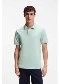 Poloshirt BOSS Orange "Passenger", Herren, Gr. XL, blau (446_turquoise, aqua), Jersey, Obermaterial: 95% Baumwolle, 5% Elasthan, unifarben, Basic h&uuml;ftbedeckend, hoch geschlossener Ausschnitt, eng B&uuml;ndchen, Shirts Poloshirt, mit Polokragen