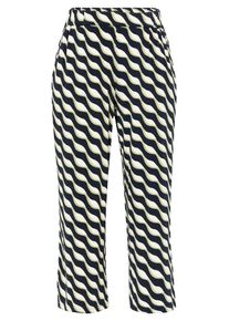 Schlupfhose Betty Barclay "Schlupfhose mit Bundfalten", Damen, Gr. 46, EURO, blau (dunkelblau, gr&uuml;n), Obermaterial: 95% Polyester PES. 5% Elasthan EL., Hosen Schlupfhose