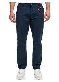 Chinos INDICODE "INMethio Chino", Damen, Gr. 38, L&auml;nge 34, sky captain, Web, Obermaterial: 86% Baumwolle, 14% Leinen, unifarben, regular fit kn&ouml;chellang, Hosen Chinos
