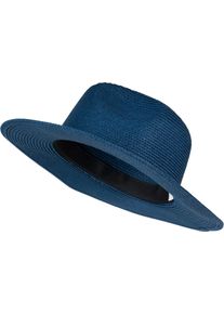 Sonnenhut styleBREAKER "Panama Strohhut - Knautschhut", Herren, blau (dunkelblau), Obermaterial: 100% Papierstroh PAS., Modisch, H&uuml;te Sonnenhut