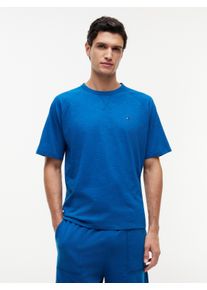 T-Shirt, Damen, Gr. XL (54), jewel blau, Jersey, Obermaterial: 100% Baumwolle, Tommy Hilfiger Underwear, normal normal, Rundhals, Shirts T-Shirt, strukturiert, mit Raglan&auml;rmeln