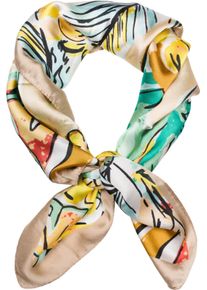 Modetuch styleBREAKER "Halstuch Palmen Muster Popart Style", Damen, braun (hellbraun), Obermaterial: 100% Viskose CV., Modisch, Modet&uuml;cher Modetuch