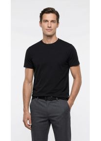 T-Shirt Replay, Damen, Gr. M, schwarz, Single Jersey, Obermaterial: 95% Baumwolle, 5% Elasthan, unifarben, regular fit normal, Rundhals, abgesteppte Kante, Shirts T-Shirt, Baumwoll-Mix, Rundhalsform