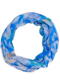 Loop styleBREAKER "Loop mit Brushstroke Herz Muster", Damen, blau, Obermaterial: 100% Viskose CV., Modisch, Modet&uuml;cher Loop