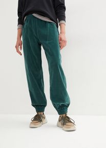 bonprix Cord-Hose aus Baumwoll-Mix, gr&uuml;n, Gr.44, Cord-Hose mit gro&szlig;en Taschen und Stretch-Bund, aus Cord