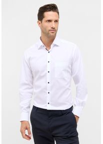 Langarmhemd Eterna "MODERN FIT", Damen, Gr. 43, Normalgr&ouml;&szlig;en, wei&szlig;, Popeline, 100% Baumwolle, tailliert, Manschette, Hemden Langarmhemd, NON IRON (b&uuml;gelfrei)