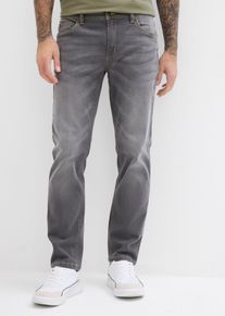 bonprix Regular-Fit-Jeans Straight, grau, Gr.66, Gerade Jeans mit zweifarbigen N&auml;hten, 79% Baumwolle (organic)