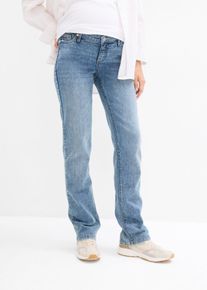 bonprix 2-in-1 Umstandsjeans f&uuml;r die Schwangerschaft und danach Straight, blau, Gr.48, Bequeme Umstandsjeans ohne Bauchband mit geradem Bein, 82% Baumwolle (organic)