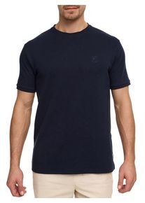 T-Shirt INDICODE "INDover", Damen, Gr. XL, sky captain, Single Jersey, Obermaterial: 100% Baumwolle, unifarben, regular fit normal, Rundhals, Shirts T-Shirt