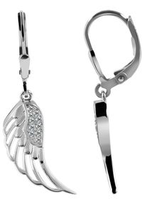 Adelia&acute;s Paar Ohrh&auml;nger ADELIA&acute;S "Damen Ohrringe &iquest; Ohrh&auml;nger Fl&uuml;gel aus 925 Silber mit Zirkonia", silber, Ohrringe, Damen, Silber 925 (Sterlingsilber), Paar Ohrh&auml;nger